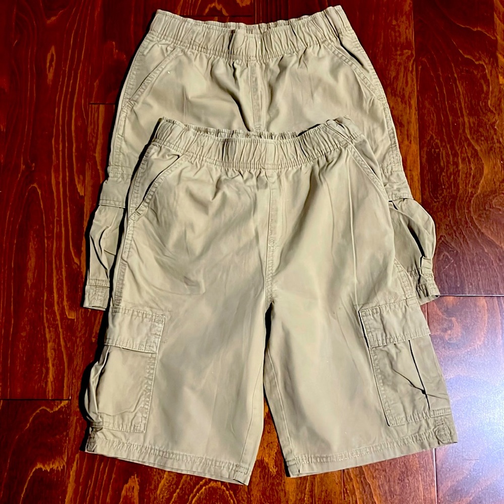 The Children’s Place Boys Uniform Cargo Shorts- 2 pairs